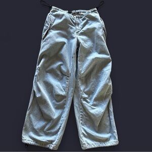 BDG Light Blue Baggy Cargo Pants - Size XS